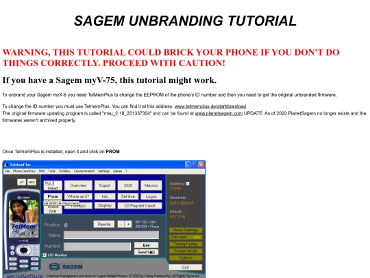 sagemdebrand screenshot
