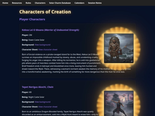 exalted/characters screenshot