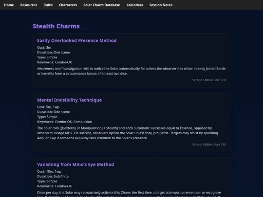 exalted/charms/stealth screenshot