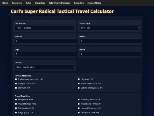 exalted/files/travel_calculator screenshot