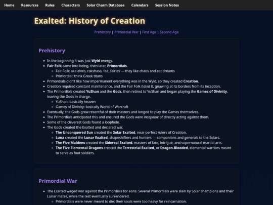 exalted/history screenshot