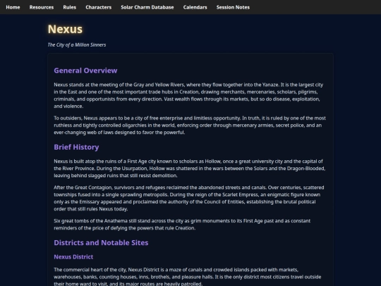 exalted/nexus screenshot