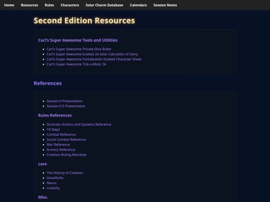 exalted/resources screenshot