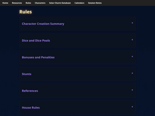 exalted/rules screenshot