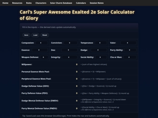 exalted/solar-calculator screenshot