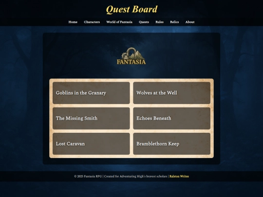 fantasia/quests screenshot