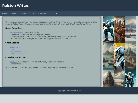 writingsamples screenshot