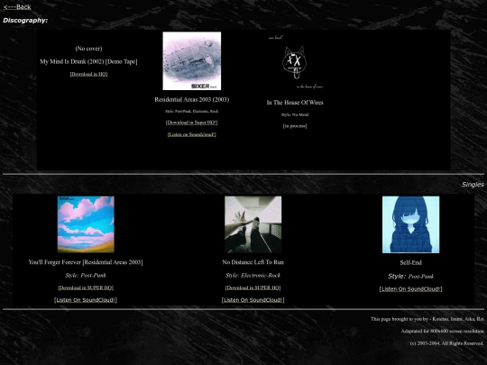 albums screenshot