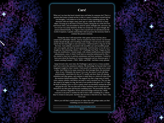 pages/cars screenshot