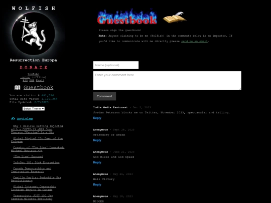 guestbook screenshot