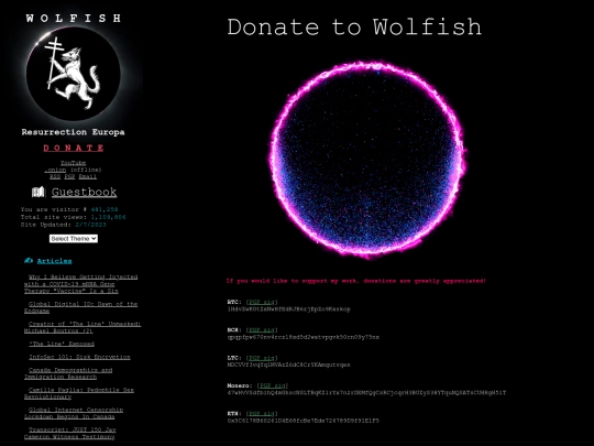 posts/updates/donate screenshot