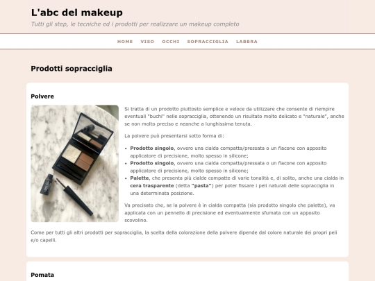 sopracciglia screenshot