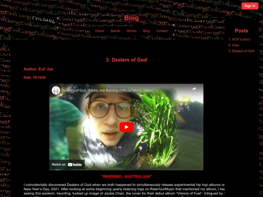blog screenshot