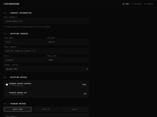 checkout screenshot