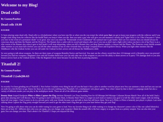 blog screenshot