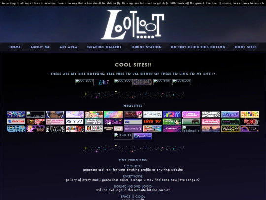 coolsites screenshot