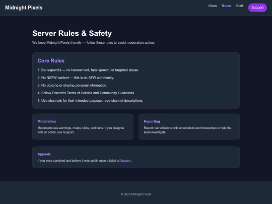 rules screenshot