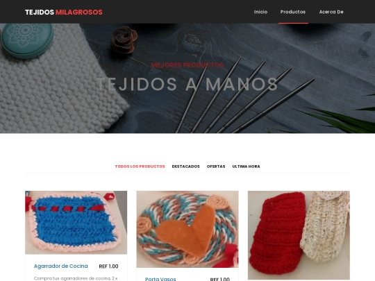 products screenshot