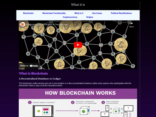 What is the blockchain  screenshot