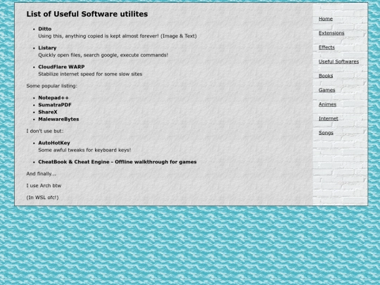 softwares screenshot