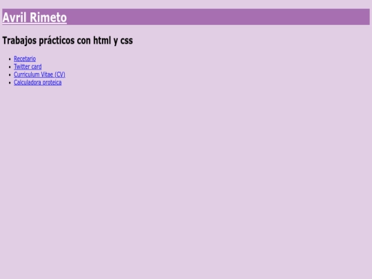 index screenshot
