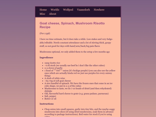 misc/recipes/goat-cheese-risotto screenshot