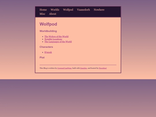 worlds/wolfpod screenshot