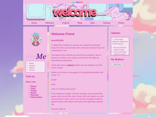 welcome screenshot