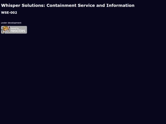 entities/WSE-002 screenshot