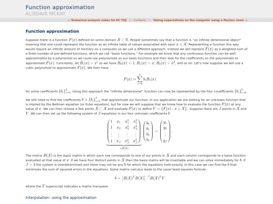 Notes/NumericalCrashCourse/FuncApprox screenshot