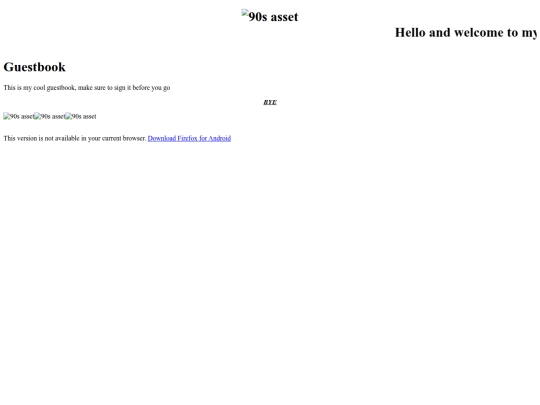 guestbook screenshot