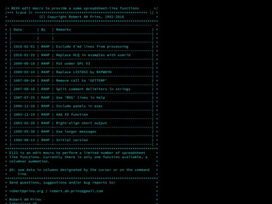 zOS/e123.exec screenshot