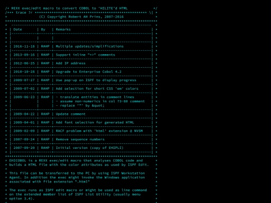 zOS/ehicobol.exec screenshot