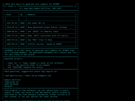 zOS/esymsort.exec screenshot