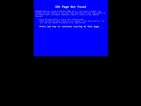 not_found screenshot