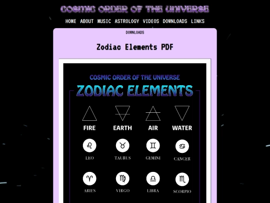 cosmicorder/downloads screenshot