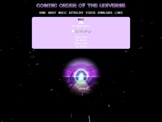 cosmicorder/music screenshot