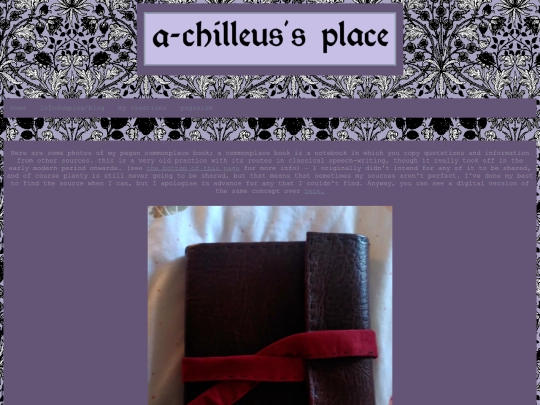 pages/paganism/commonplacebook screenshot