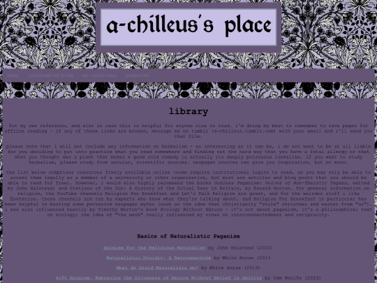 pages/paganism/library screenshot