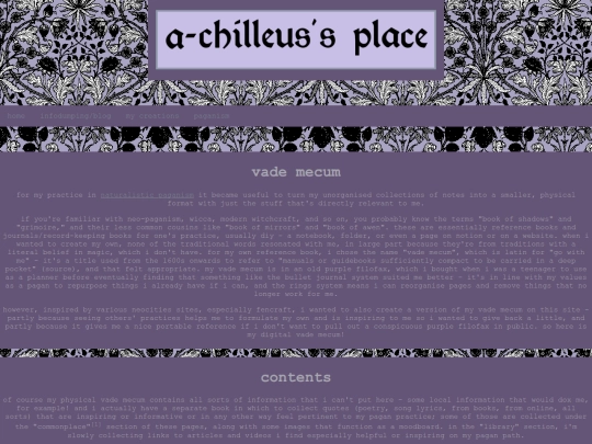 pages/paganism/vademecum screenshot