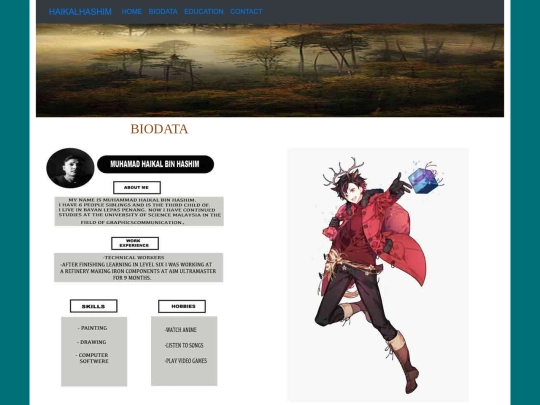 biodata screenshot