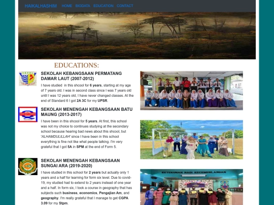 education screenshot