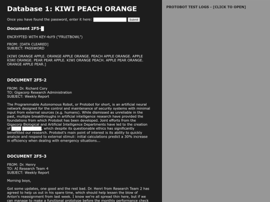 gigacorp/databases/Database01/database01 screenshot
