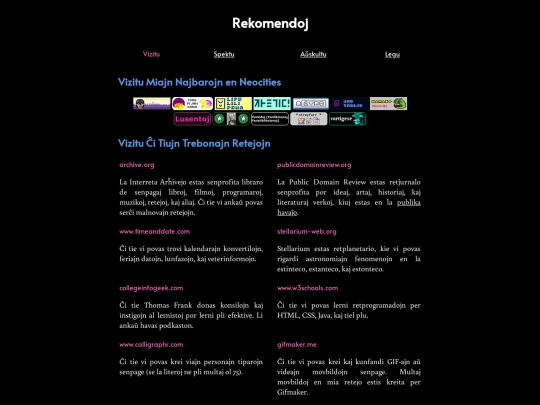 rekomendoj screenshot