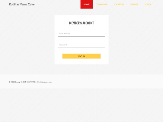login screenshot