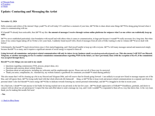 posts/2024-11-12-Update:-Contacting-and-Messaging-the-Artist screenshot