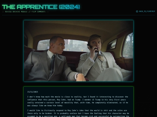 movie reviews html/The_Apprentice screenshot