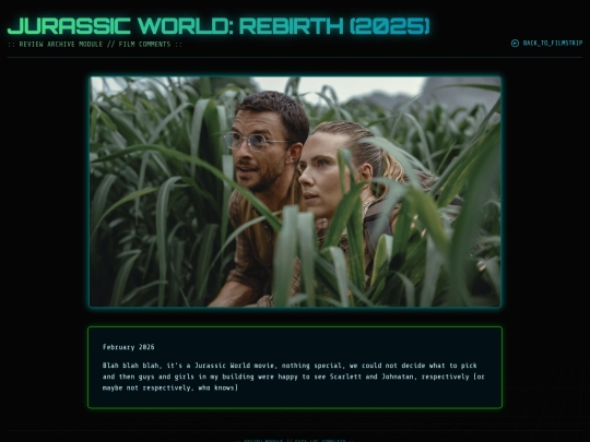 movie reviews html/jurassic screenshot