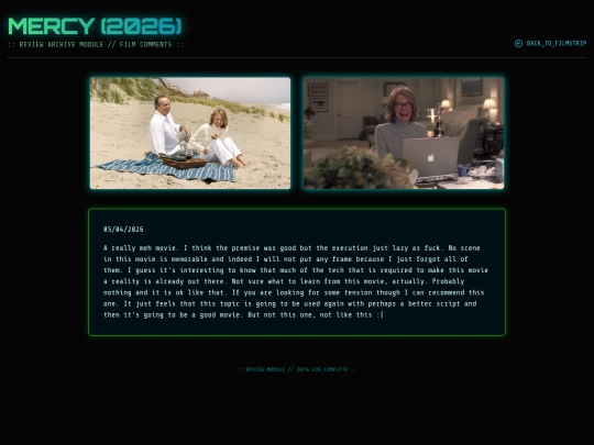 movie reviews html/mercy screenshot