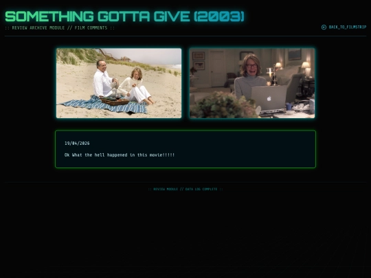 movie reviews html/sgg screenshot